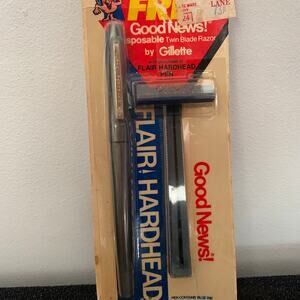 Vintage Unopened 1970’s Gillette Good News Razor + Paper Mate Flair Pen